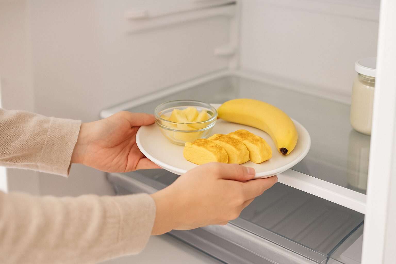 朝食の準備をするママの手元