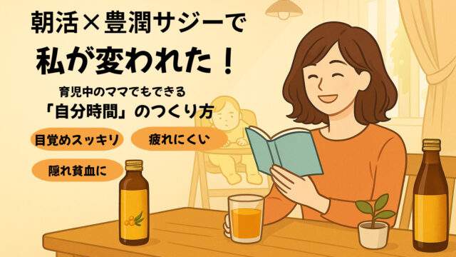 朝活×豊潤サジーで私が変われた！アイキャッチ画像